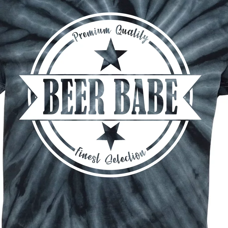 Premium Quality Beer Babe Finest Selection Kids Tie-Dye T-Shirt