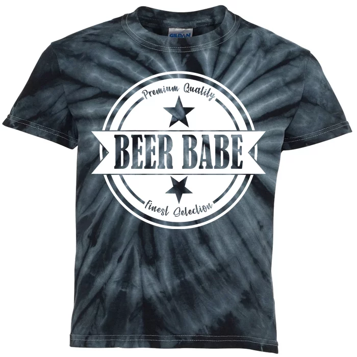 Premium Quality Beer Babe Finest Selection Kids Tie-Dye T-Shirt