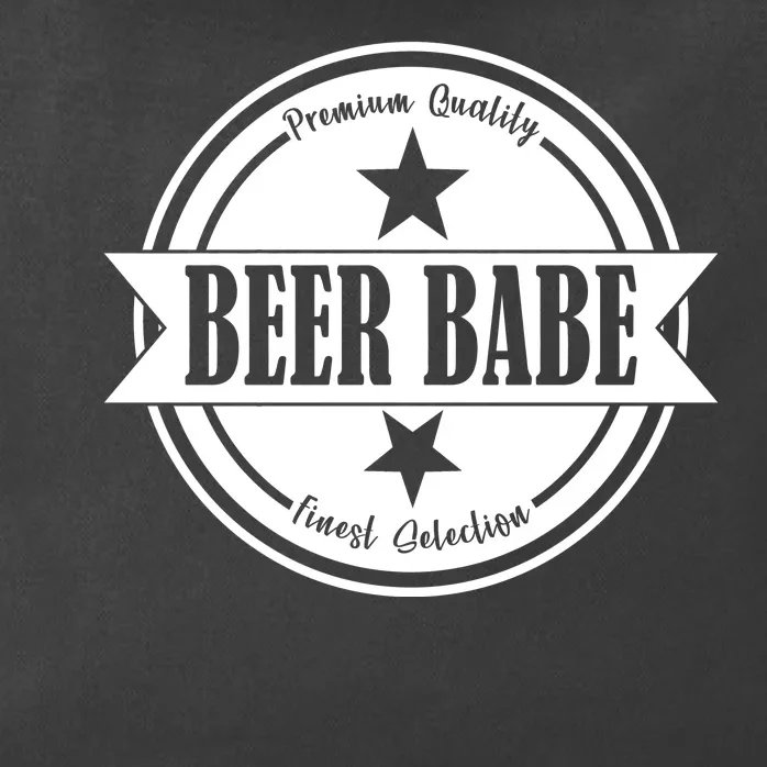 Premium Quality Beer Babe Finest Selection Zip Tote Bag