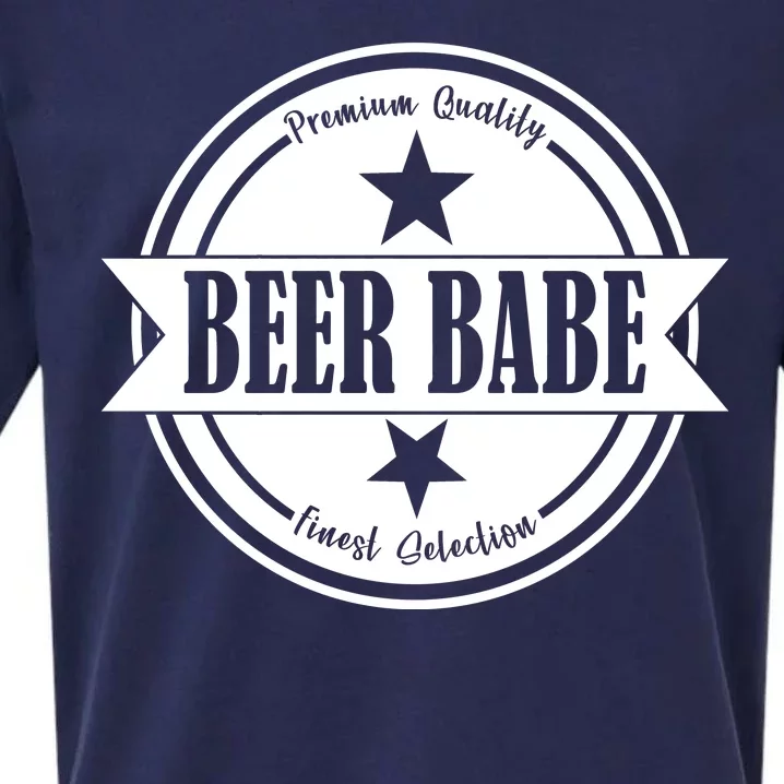 Premium Quality Beer Babe Finest Selection Sueded Cloud Jersey T-Shirt