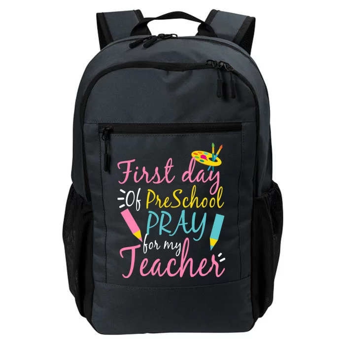 Preschool Pre K Pray For My Teacher Funny Daily Commute Backpack