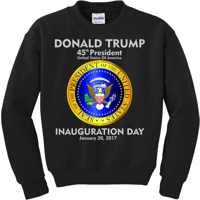 President Donald J. Trump Inauguration Day 2017 Kids Sweatshirt