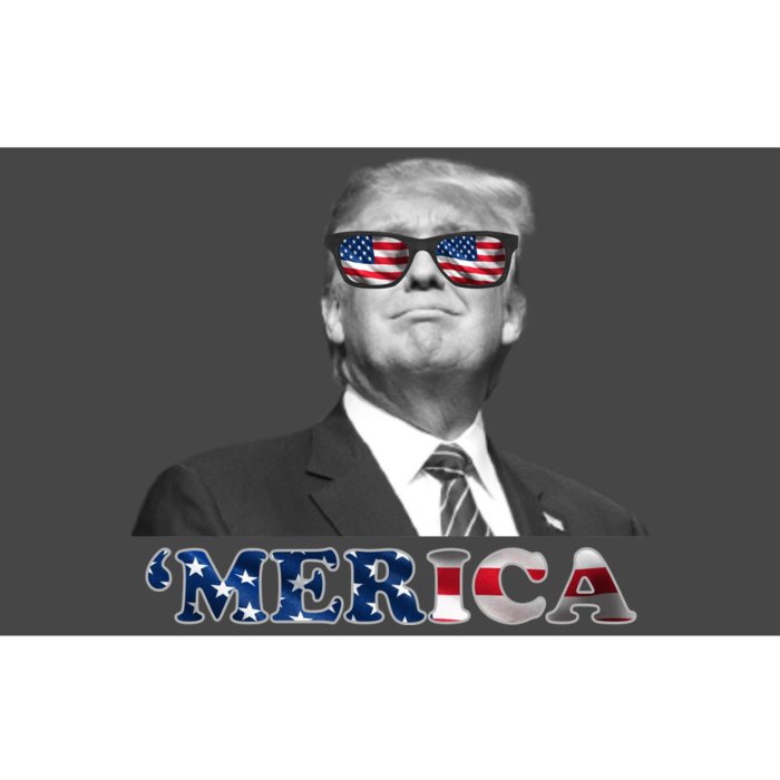 President Donald Trump Merica Patriotic USA Flag Bumper Sticker