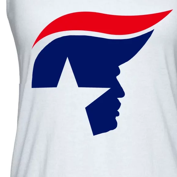 President Trump Star Republican Logo Ladies Essential Flowy Tank