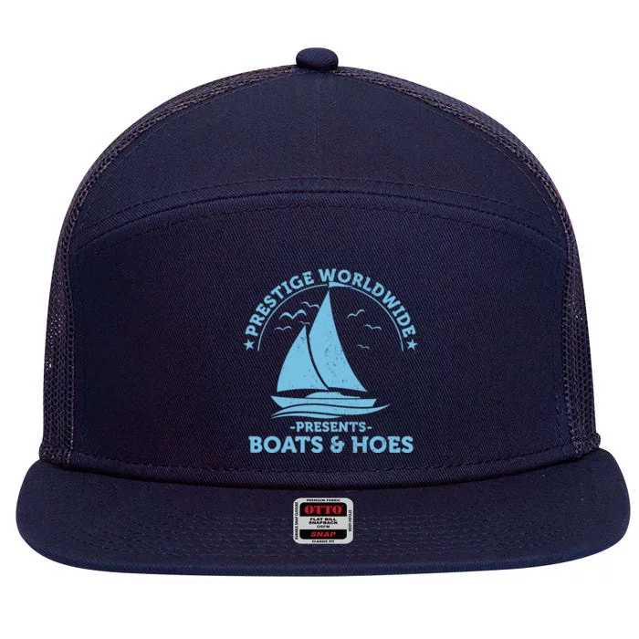 Prestige Worldwide Presents Boats & Hoes 7 Panel Mesh Trucker Snapback Hat