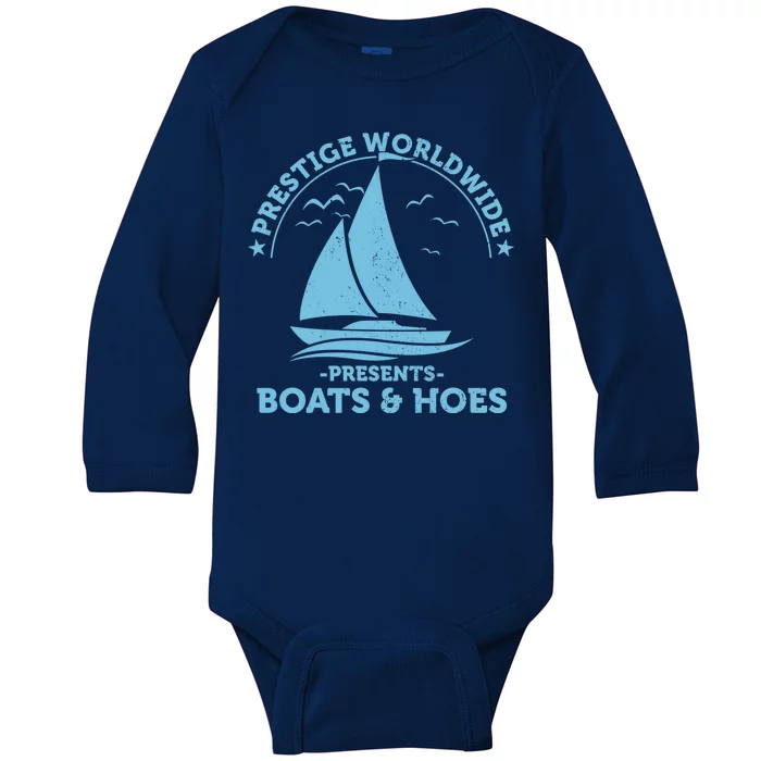 Prestige Worldwide Presents Boats & Hoes Baby Long Sleeve Bodysuit