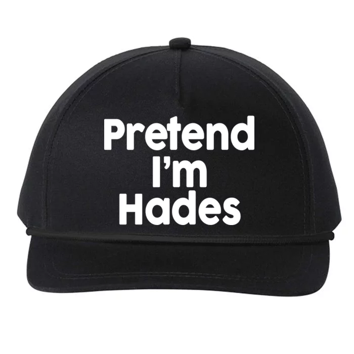 Pretend I'm Hades Snapback Five-Panel Rope Hat