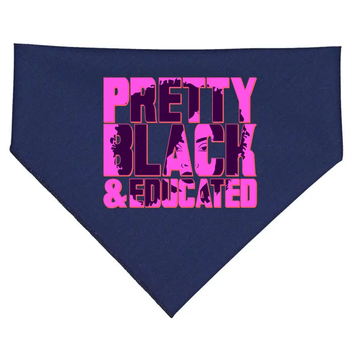 Pretty Black & Educated Black History Month USA-Made Doggie Bandana