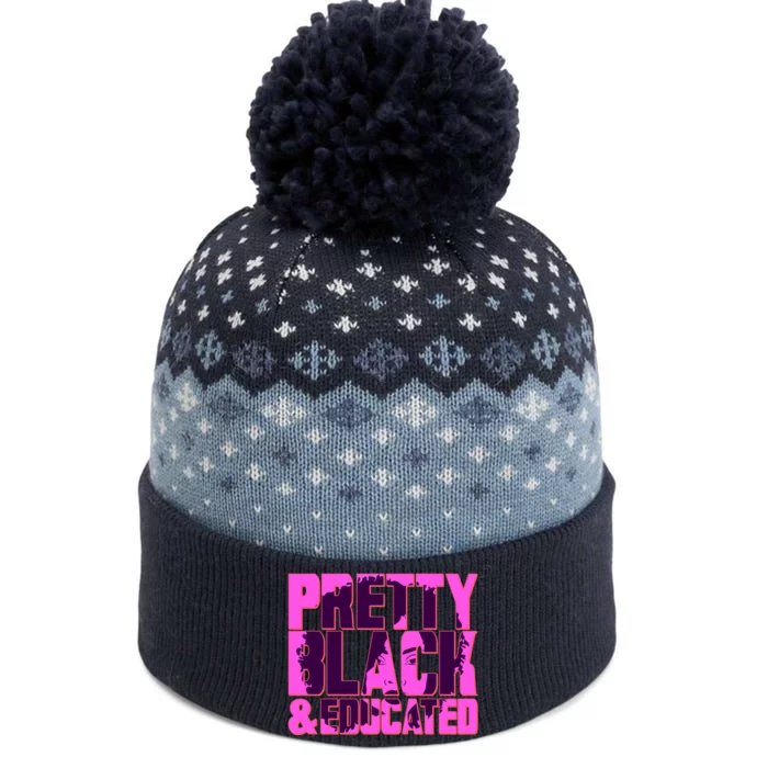 Pretty Black & Educated Black History Month The Baniff Cuffed Pom Beanie