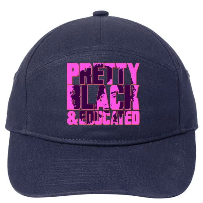 Pretty Black & Educated Black History Month 7-Panel Snapback Hat