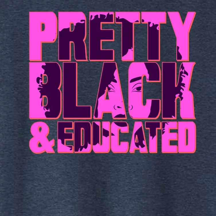 Pretty Black & Educated Black History Month Women's Crop Top Tee