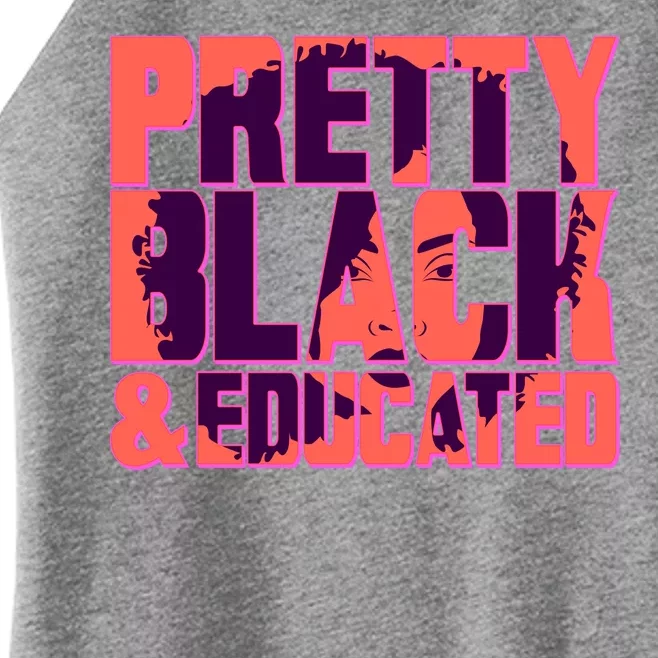 Pretty Black & Educated Black History Month Women’s Perfect Tri Rocker Tank