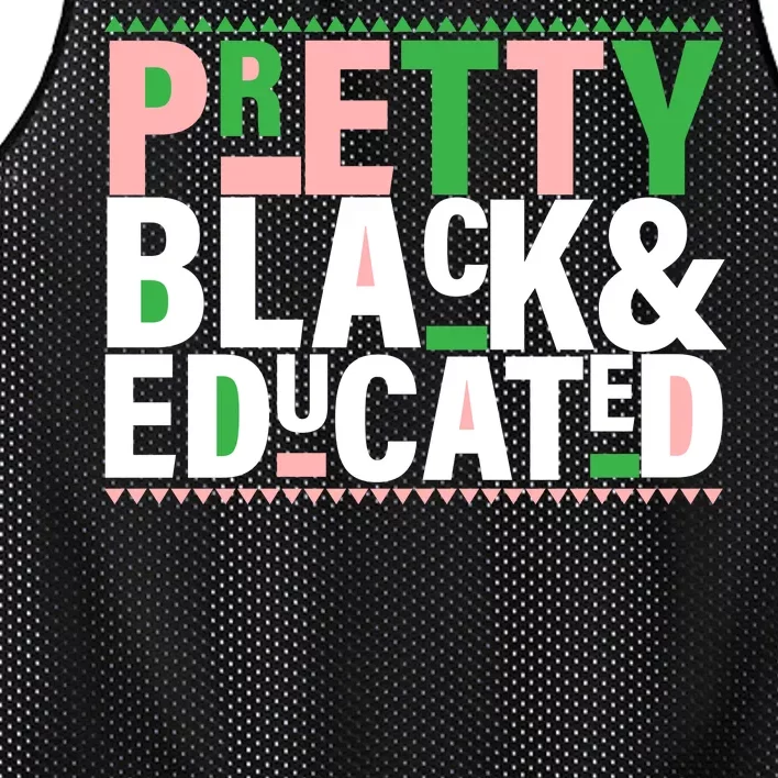 Pretty Black And Educated Mesh Reversible Basketball Jersey Tank