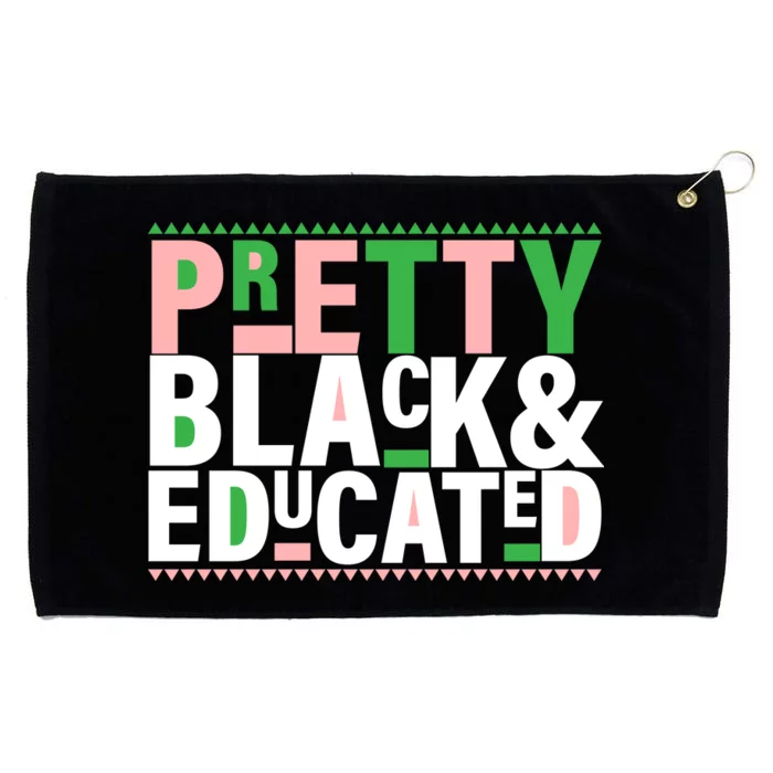 Pretty Black And Educated Grommeted Golf Towel