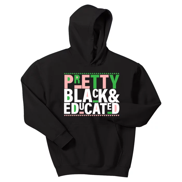 Pretty Black And Educated Kids Hoodie