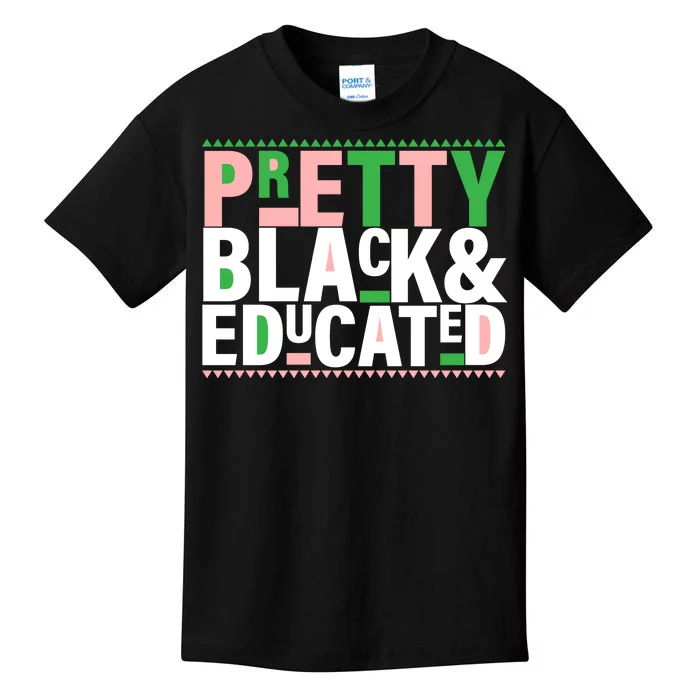 Pretty Black And Educated Kids T-Shirt