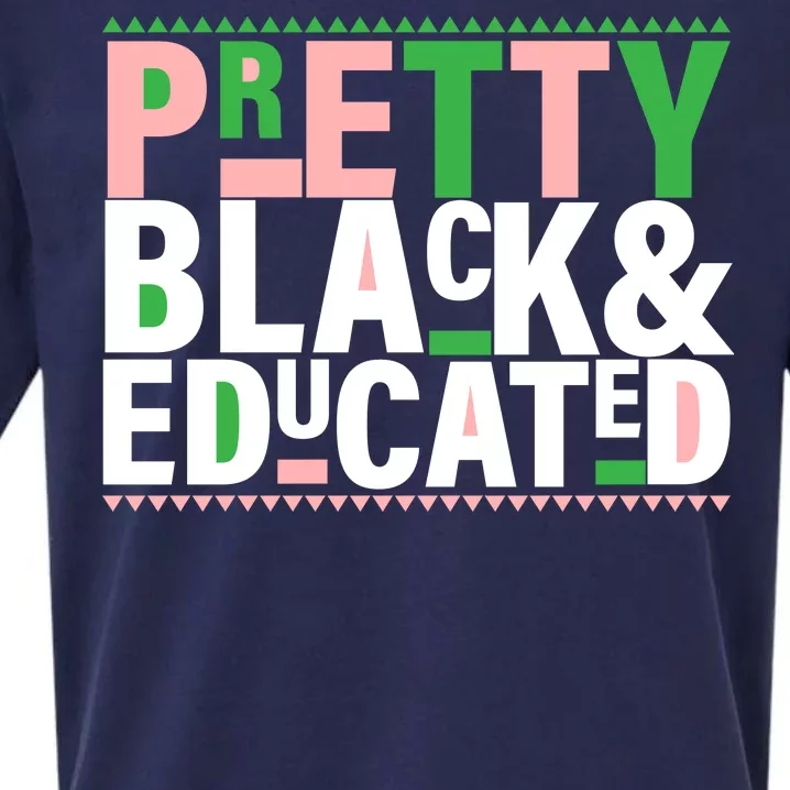 Pretty Black And Educated Sueded Cloud Jersey T-Shirt