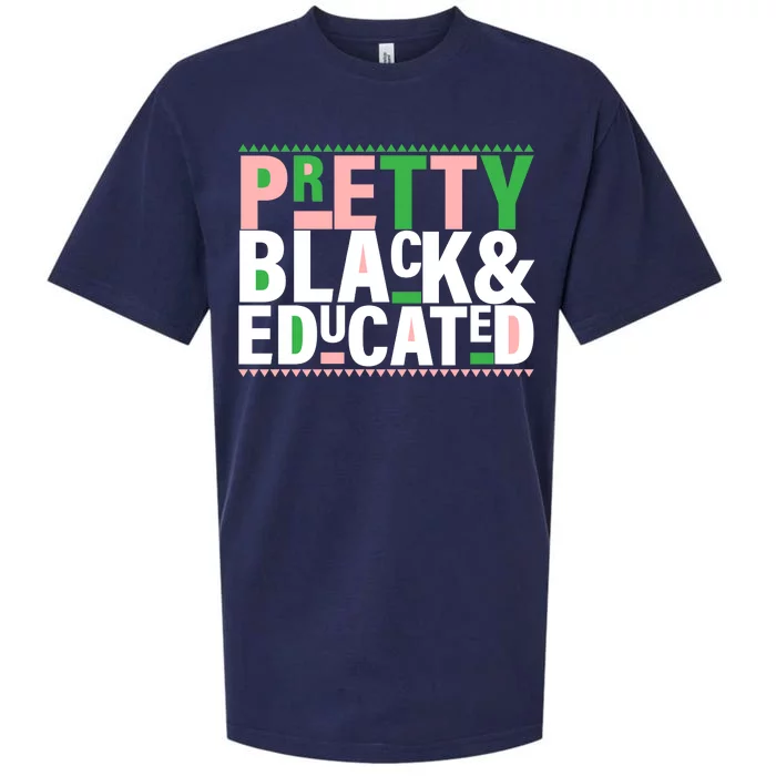 Pretty Black And Educated Sueded Cloud Jersey T-Shirt