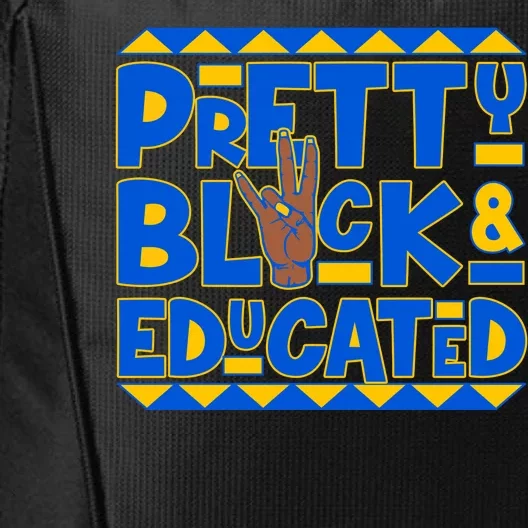 Pretty Black And Educated Sigma Gamma Rho Hand Sign City Backpack