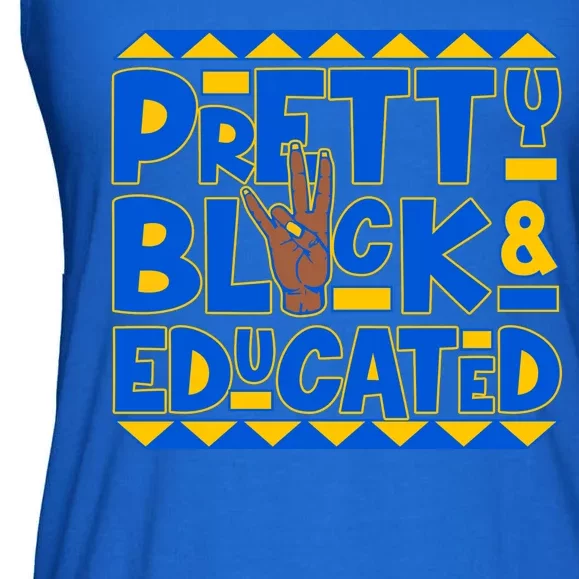 Pretty Black And Educated Sigma Gamma Rho Hand Sign Ladies Essential Flowy Tank