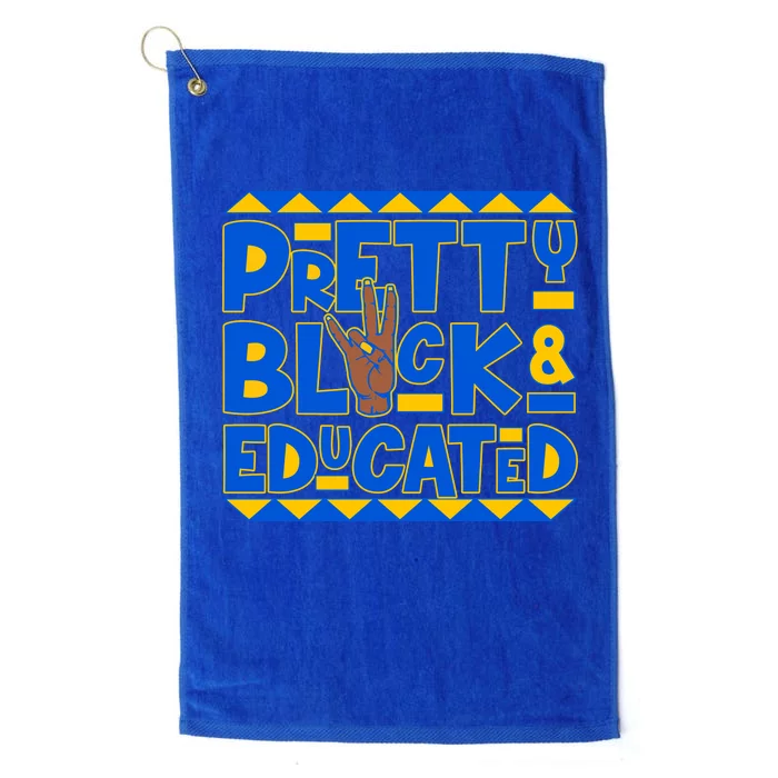 Pretty Black And Educated Sigma Gamma Rho Hand Sign Platinum Collection Golf Towel