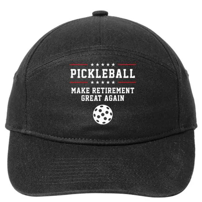 Pickleball Retirement For Dad Grandpa 7-Panel Snapback Hat