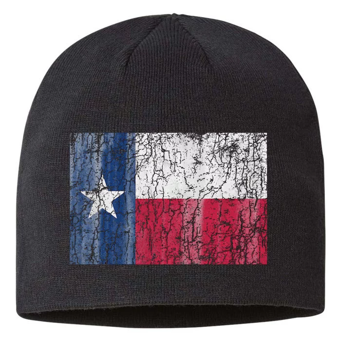 Patriotic Retro Flag Of Texas 8 1/2in Sustainable Knit Beanie