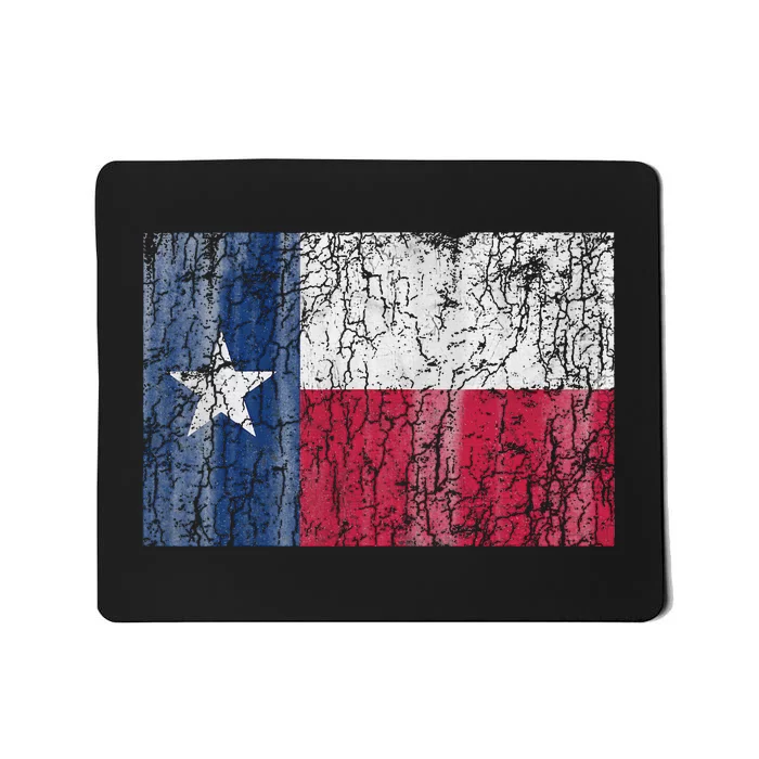 Patriotic Retro Flag Of Texas Mousepad