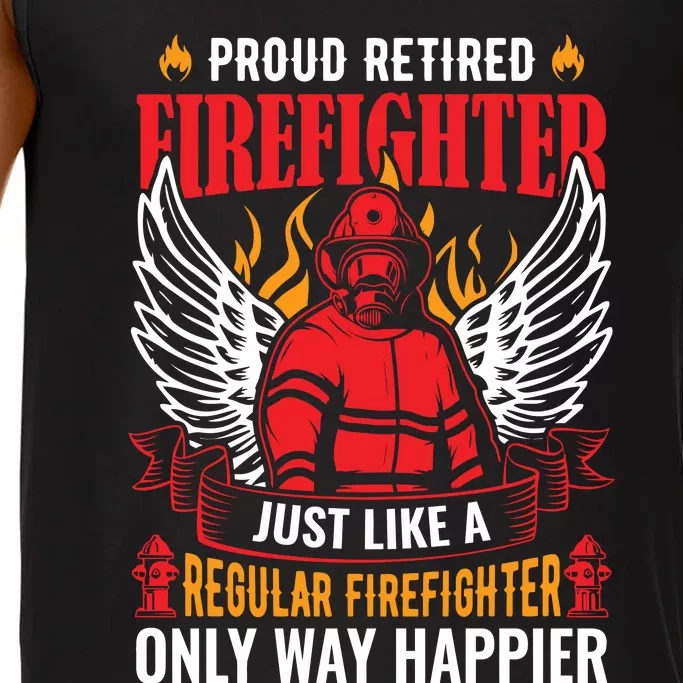 Proud Retired Firefighter Father's Day S Comfort Colors® Tank Top