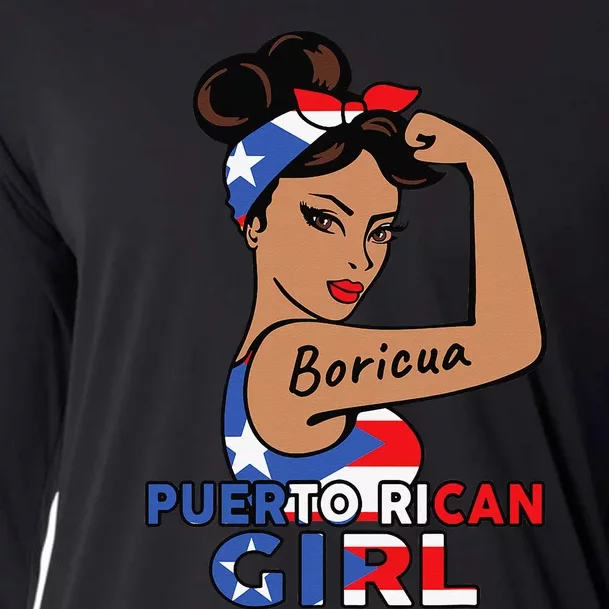 Puerto Rico Flag  Puerto Rican Boricua Cooling Performance Long Sleeve Crew