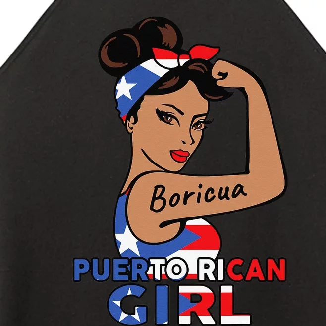 Puerto Rico Flag  Puerto Rican Boricua Women’s Perfect Tri Rocker Tank