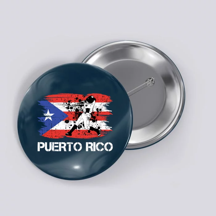 Puerto Rico Flag Baseball Puerto Rican Boricua Button