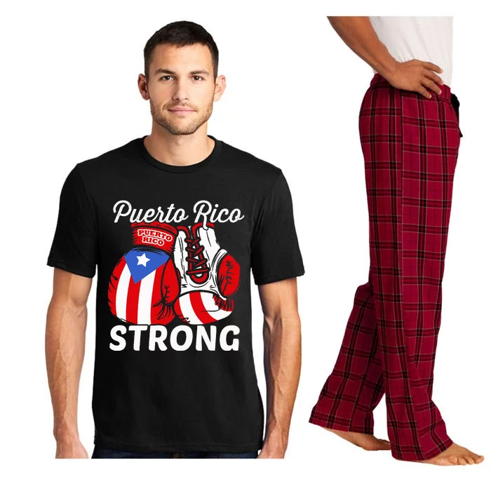 Puerto Rico Flag Boxing Gloves Boricua Puerto Rican Pride Pajama Set