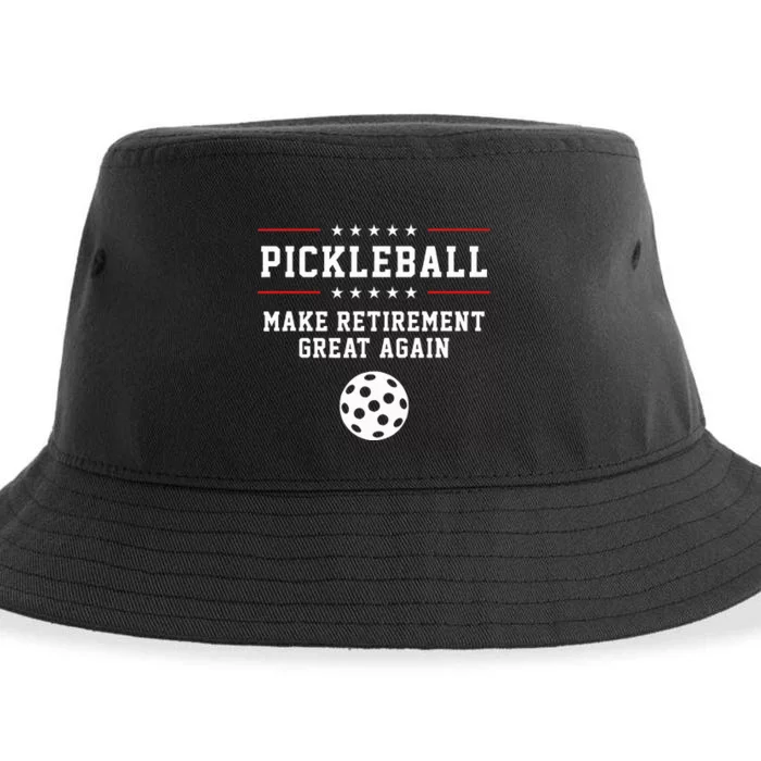 Pickleball Retirement For Dad Grandpa Sustainable Bucket Hat