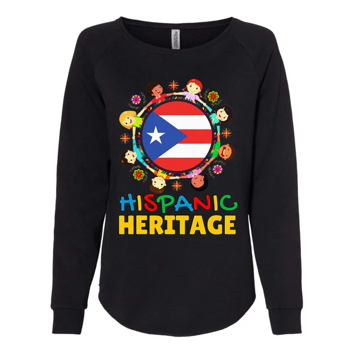 Puerto Rico Flag Boricua Pride Celebration Womens California Wash Sweatshirt