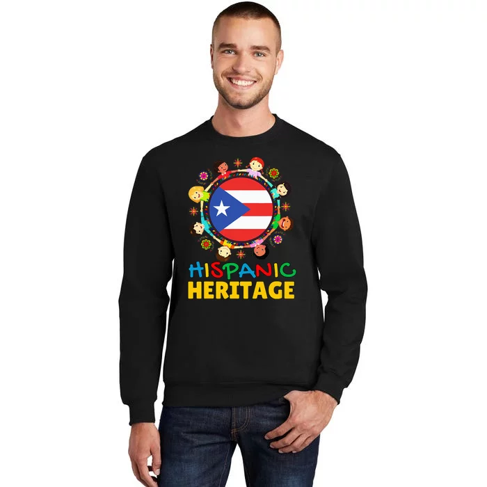 Puerto Rico Flag Boricua Pride Celebration Tall Sweatshirt