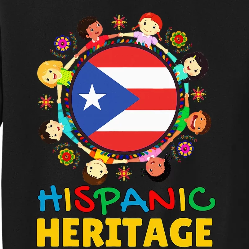 Puerto Rico Flag Boricua Pride Celebration Tall Sweatshirt