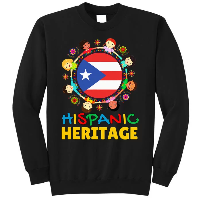 Puerto Rico Flag Boricua Pride Celebration Tall Sweatshirt