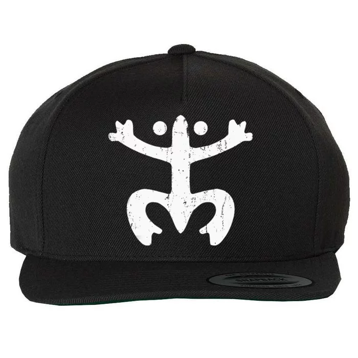 Puerto Rico Frog Puerto Rican Symbol Coqui Taino Wool Snapback Cap