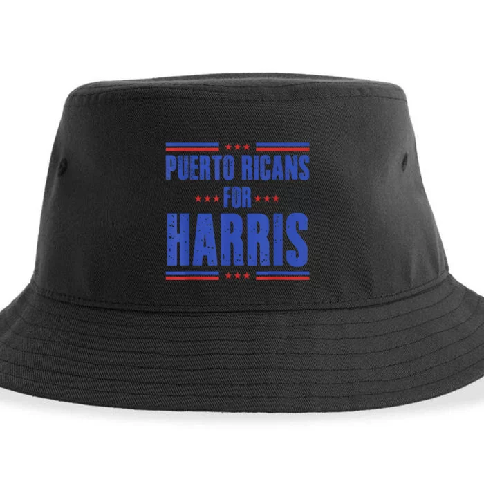 Puerto Ricans For Kamala Harris 24 Sustainable Bucket Hat