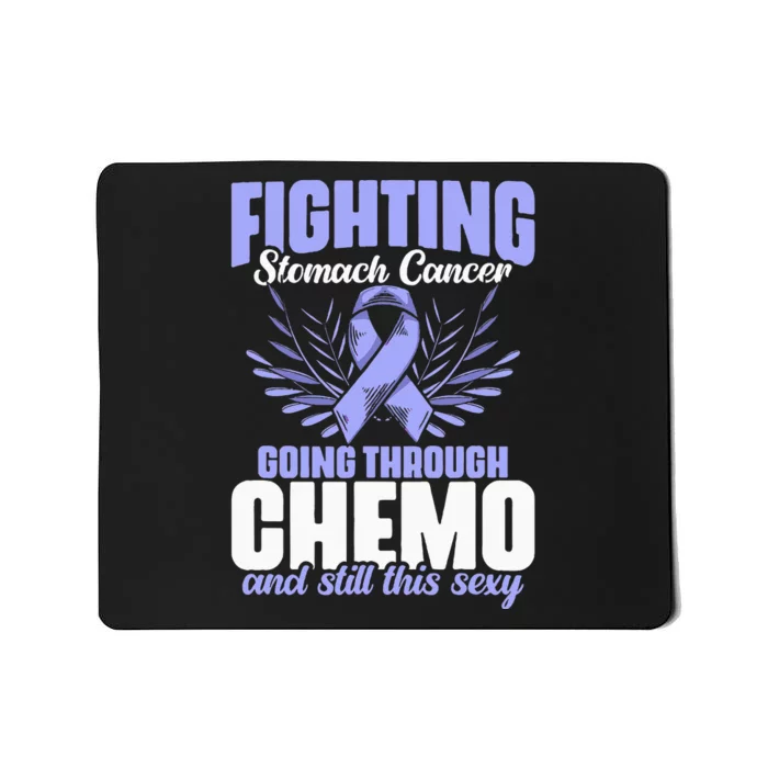 Periwinkle Ribbon Fighting Stomach Cancer Awareness Mousepad