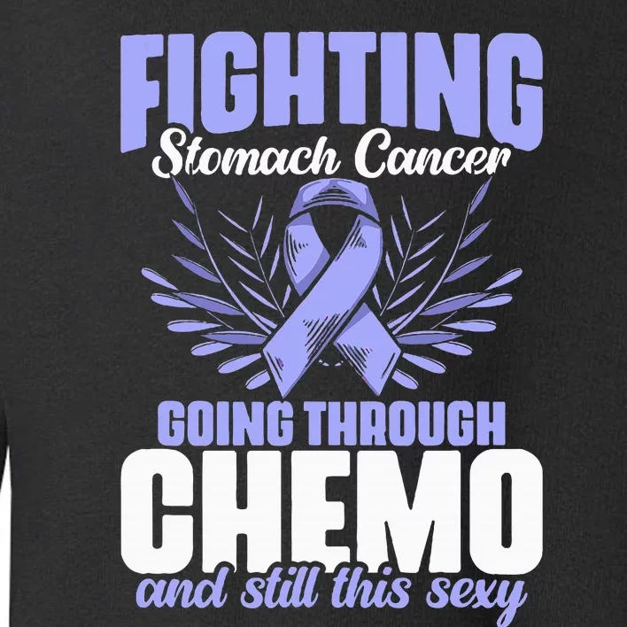 Periwinkle Ribbon Fighting Stomach Cancer Awareness Toddler Sweatshirt