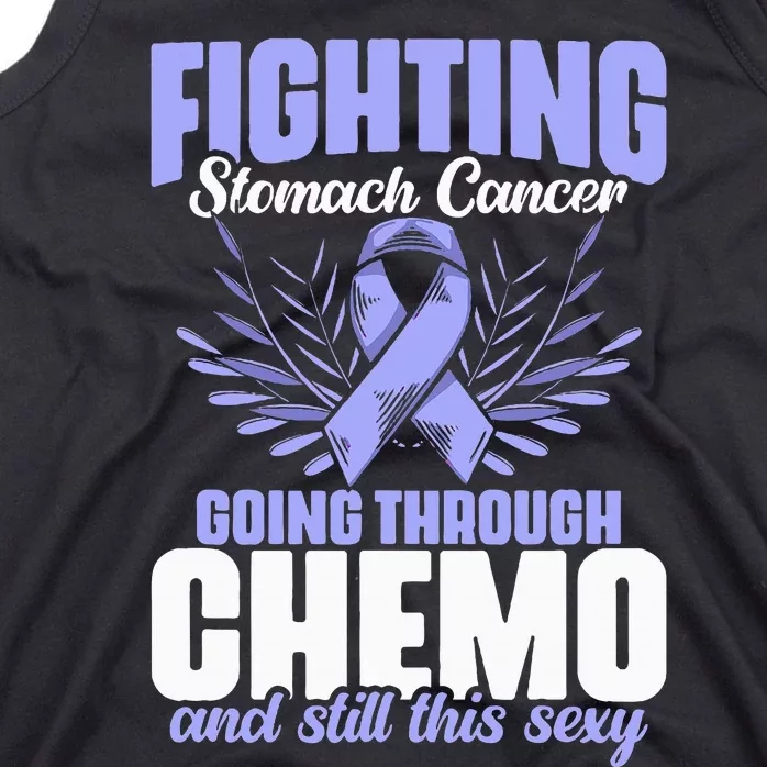 Periwinkle Ribbon Fighting Stomach Cancer Awareness Tank Top