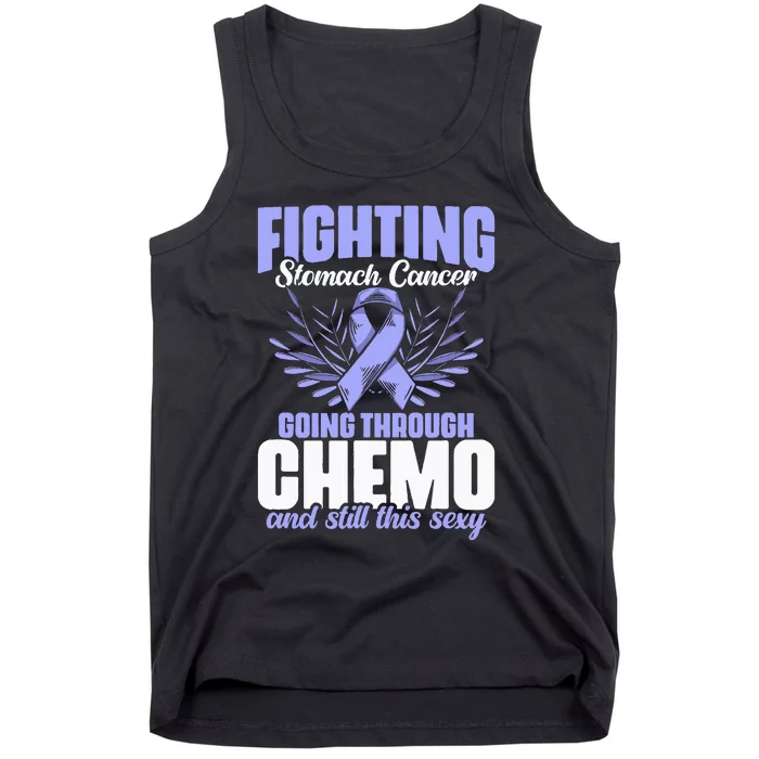 Periwinkle Ribbon Fighting Stomach Cancer Awareness Tank Top