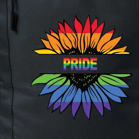 Pride Rainbow Flower Daily Commute Backpack