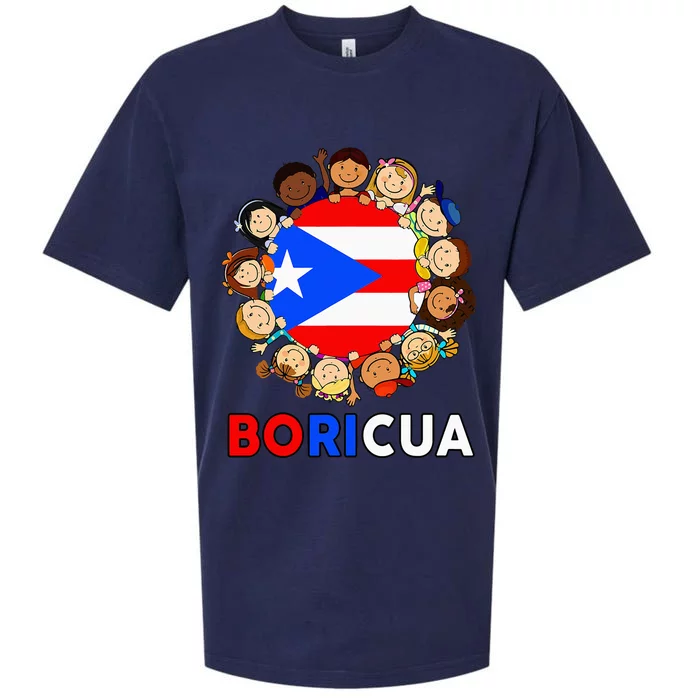 Puerto Rican Flag Boricua Hispanic Heritage Rico Sueded Cloud Jersey T-Shirt