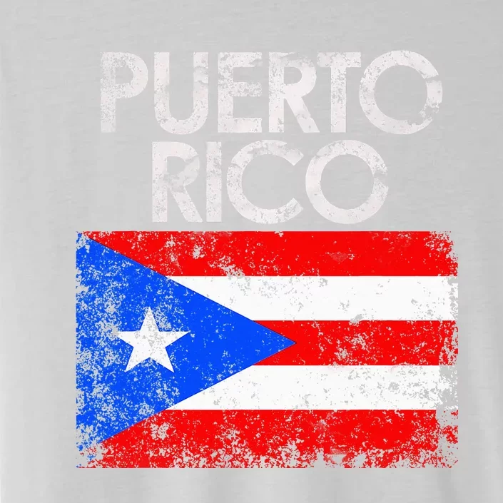 Puerto Rico Flag Pride Souvenir Retro Island Gift ChromaSoft Performance T-Shirt