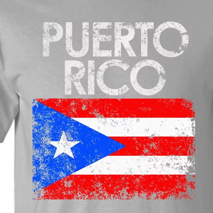 Puerto Rico Flag Pride Souvenir Retro Island Gift Tall T-Shirt