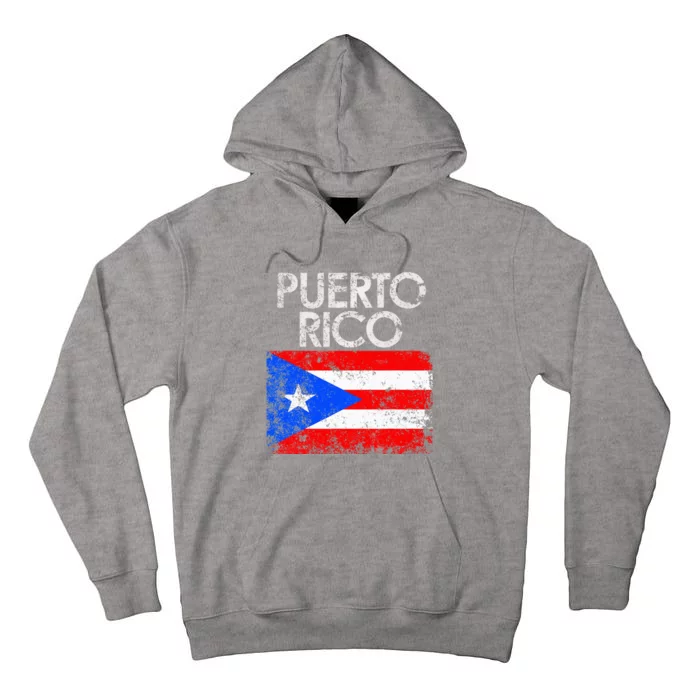 Puerto Rico Flag Pride Souvenir Retro Island Gift Tall Hoodie