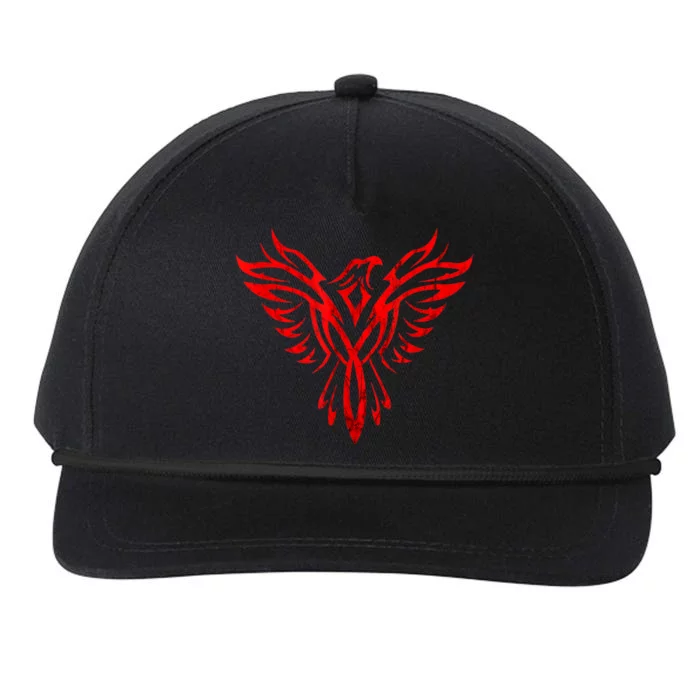 Phoenix Rising Fire Bird Reborn Ashes Rejuvenation Snapback Five-Panel Rope Hat